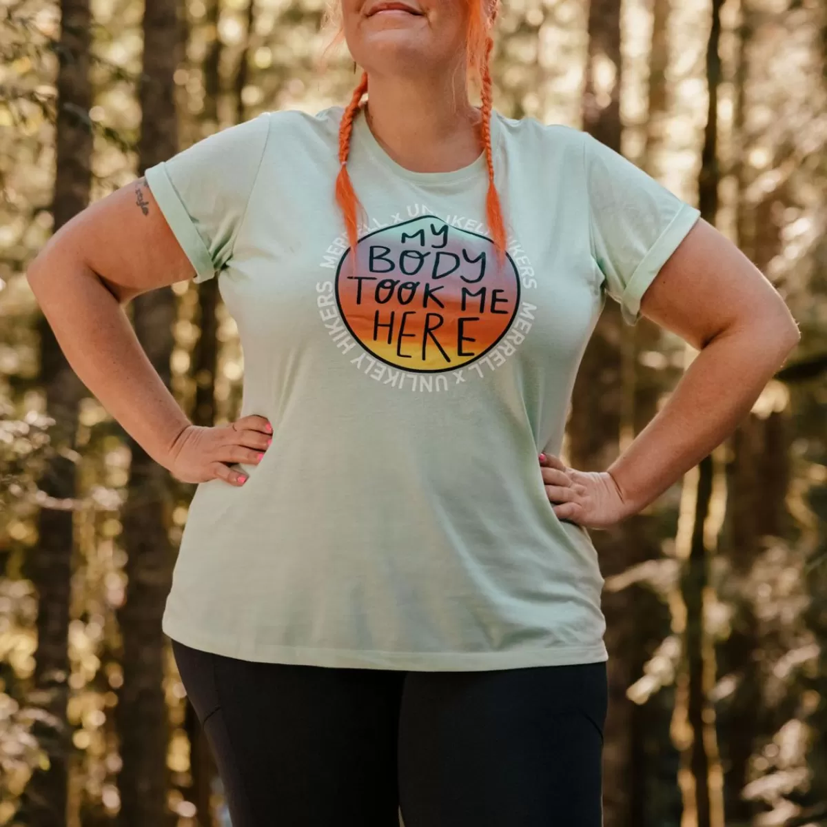 Women Merrell Women's Unlikely Hikers X Short Sleeve Tee Extended Sizes